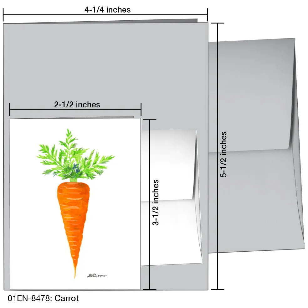 Carrot, Greeting Card (8478)