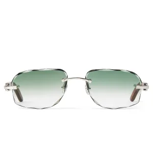 Cartier Eyewear Custom CT0052O-009 C Decor Rimless Sunglasses