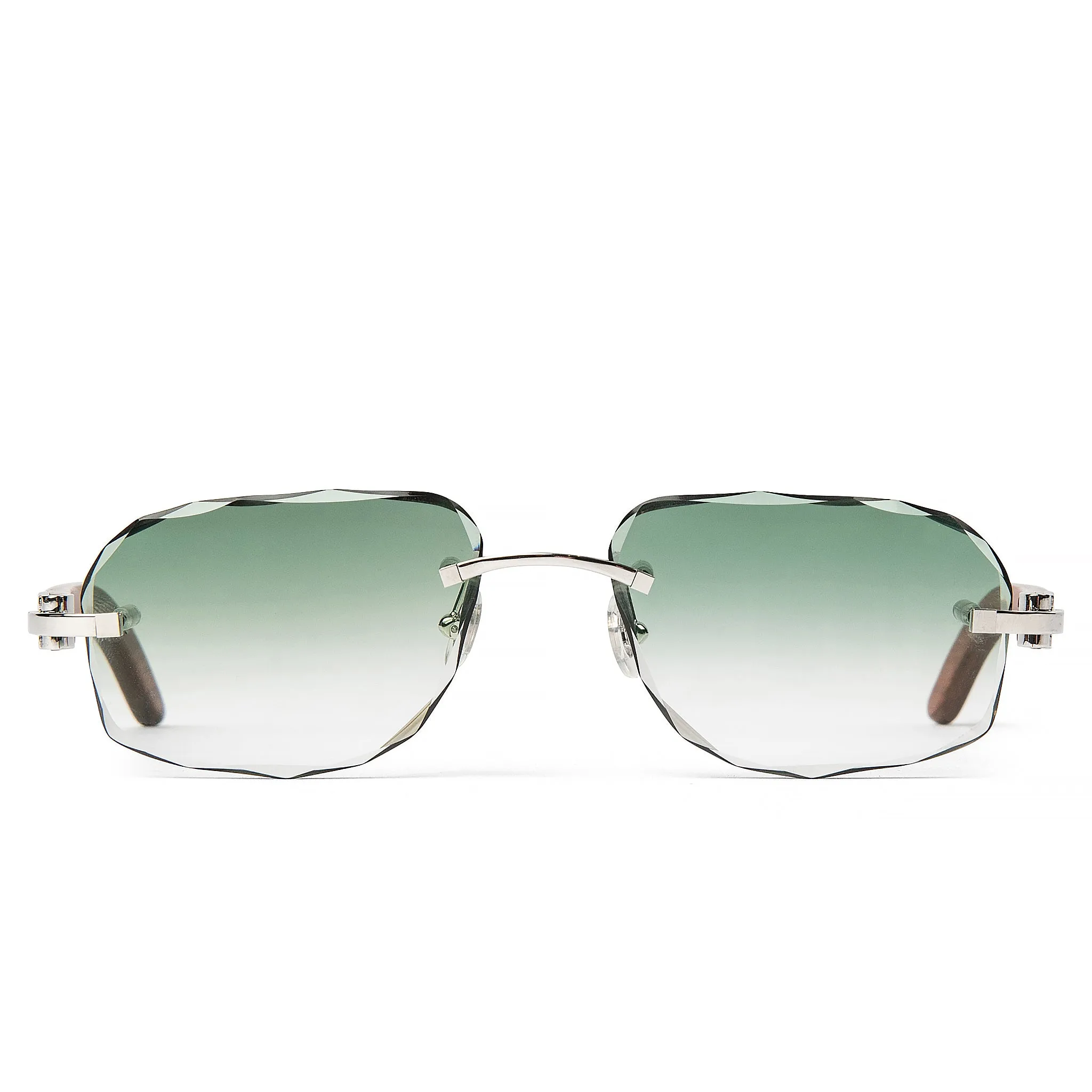 Cartier Eyewear Custom CT0052O-009 C Decor Rimless Sunglasses