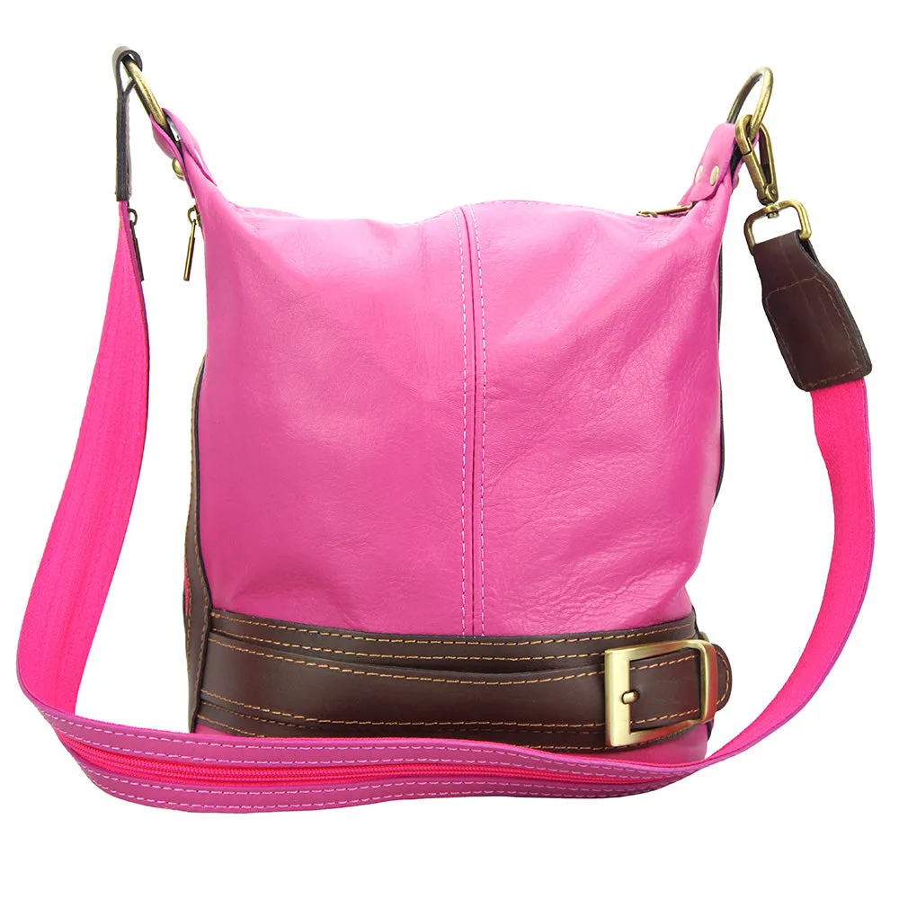 Caterina leather bucket bag