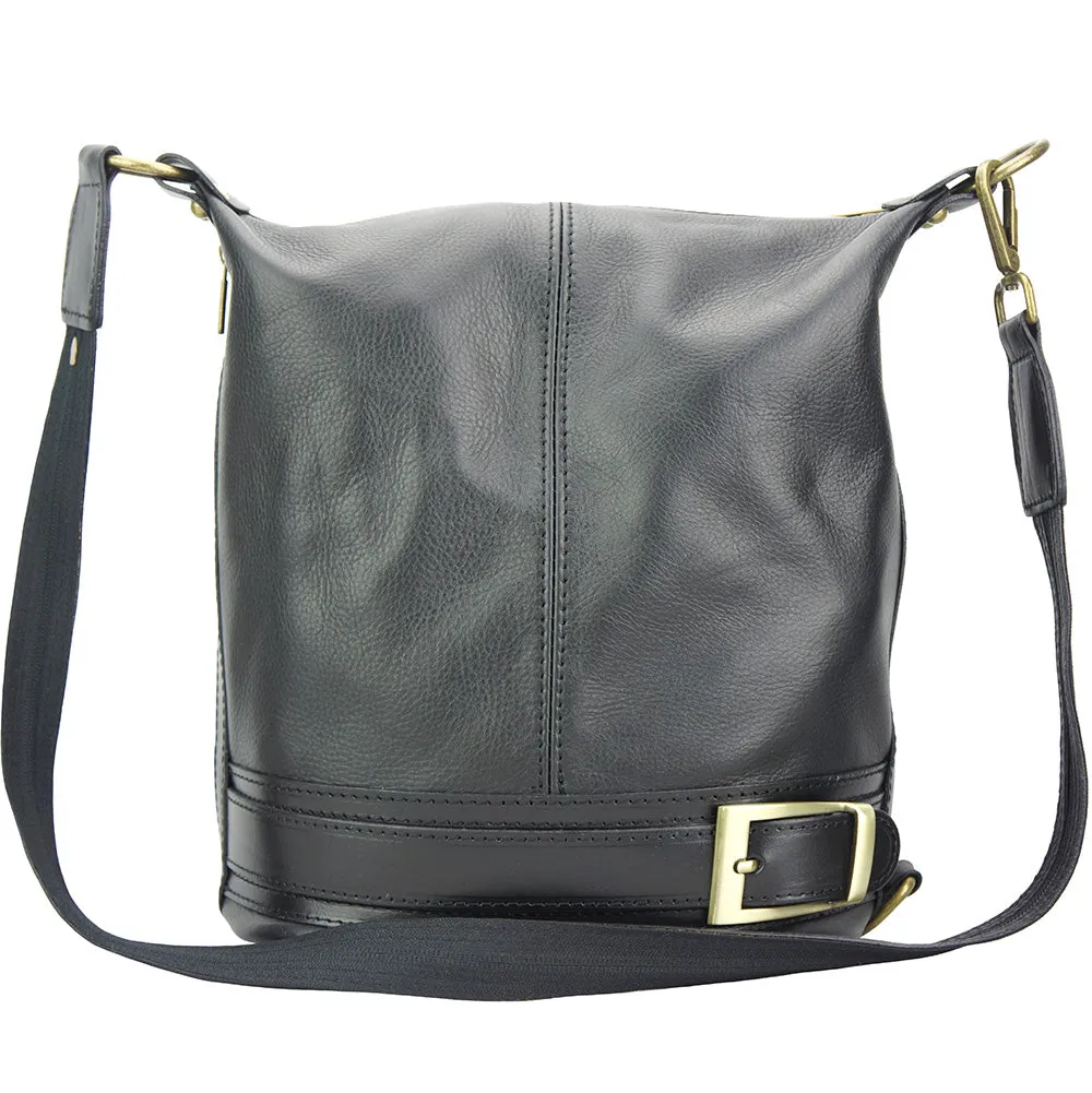 Caterina leather bucket bag