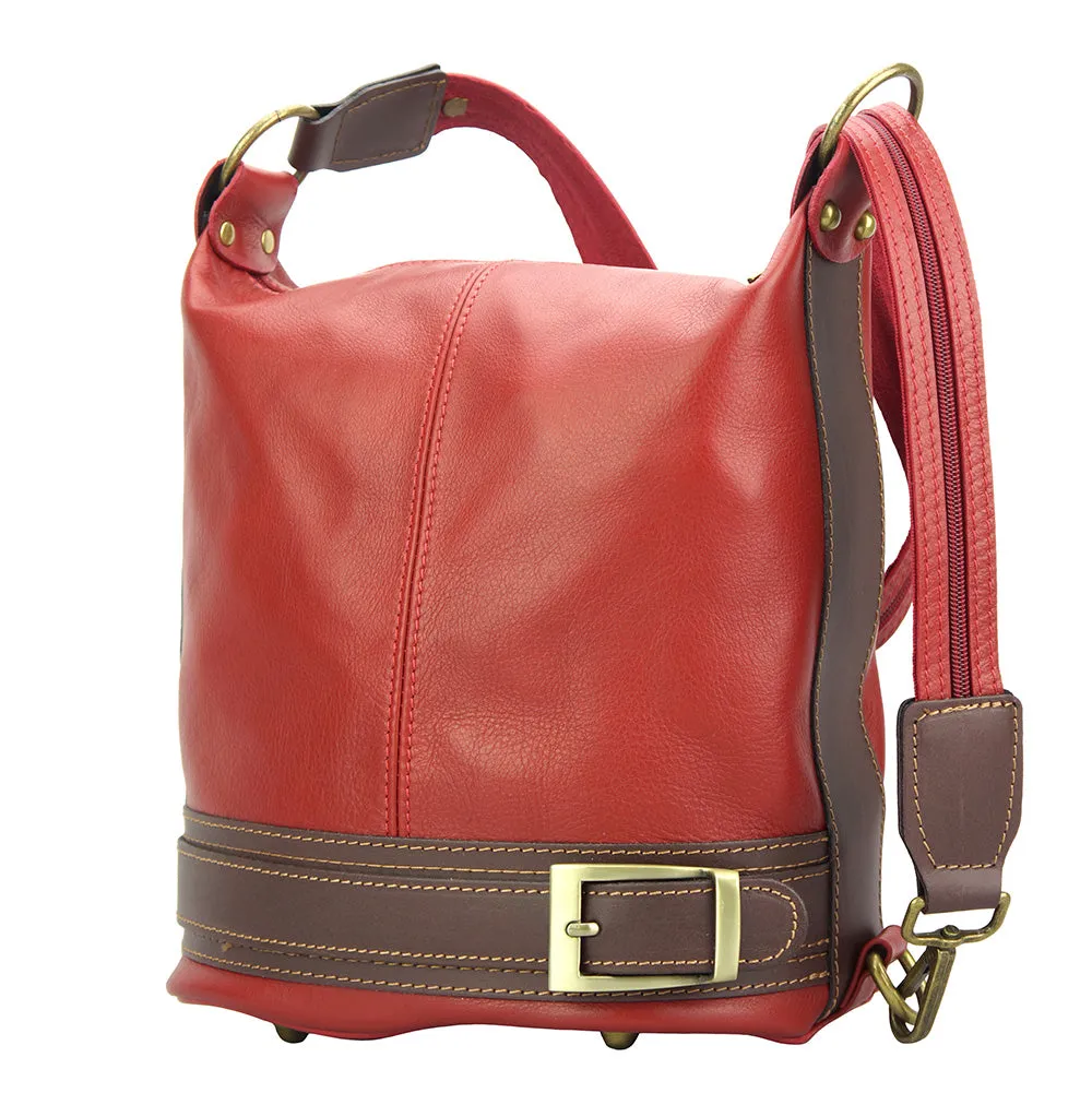 Caterina leather bucket bag