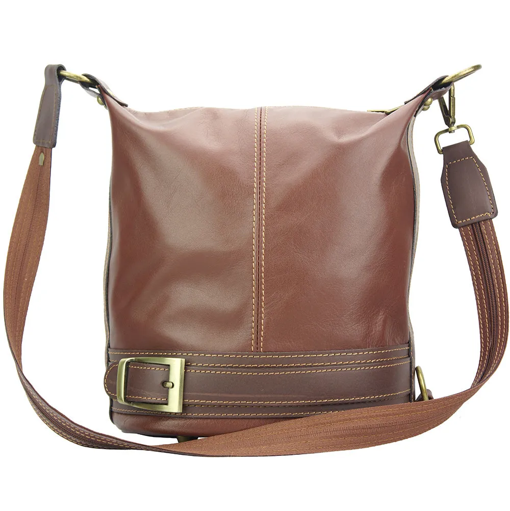 Caterina leather bucket bag