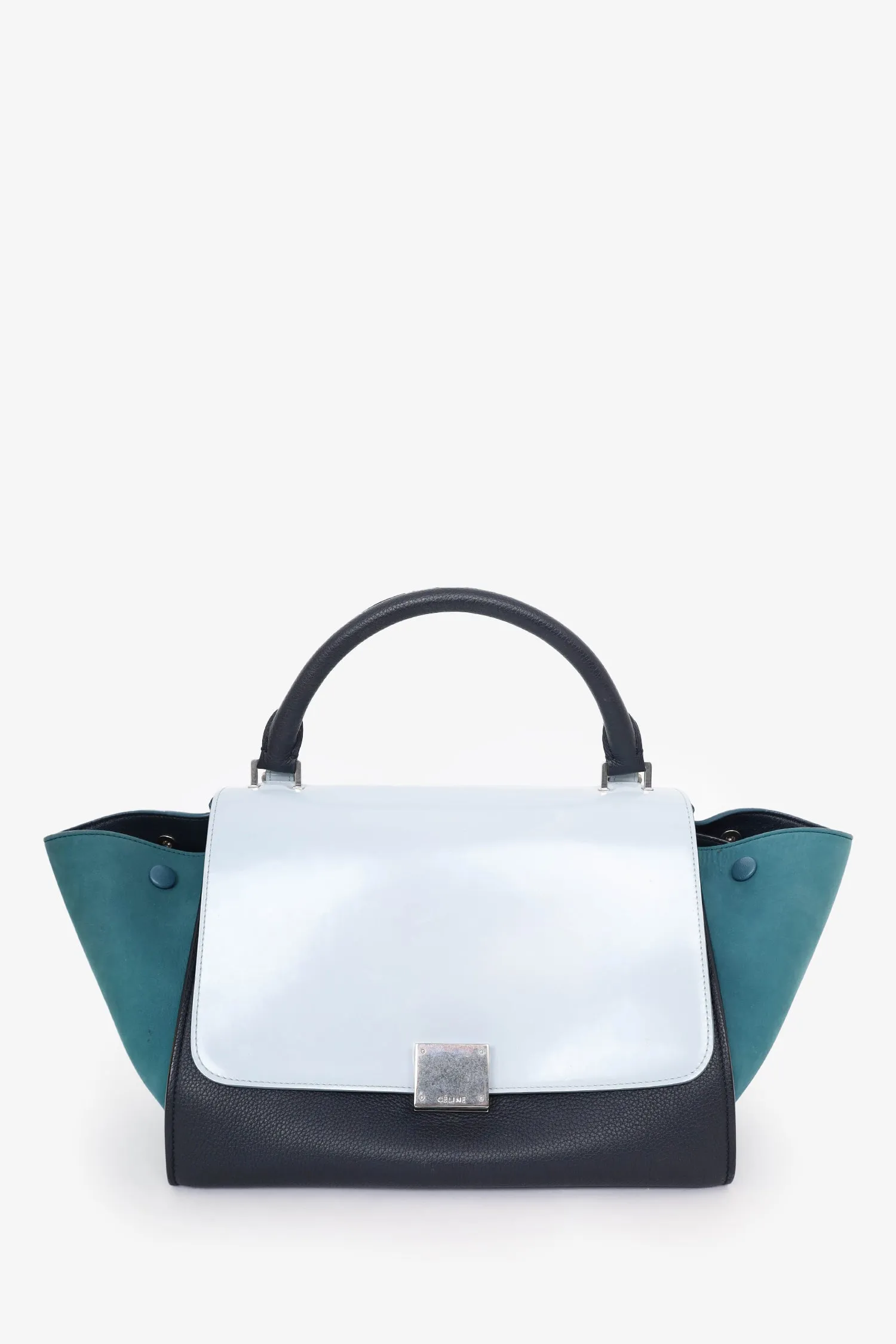 Celine Blue/GreenSmall Trapeze Bag