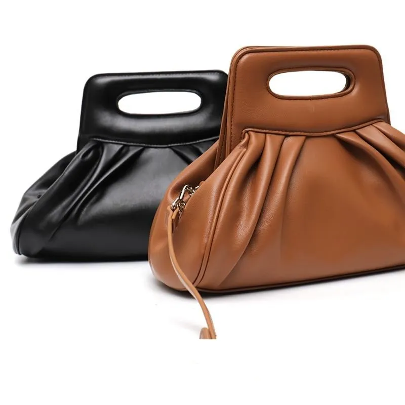 Cezanne Vegan Leather Pouch Bag - 2 Colors