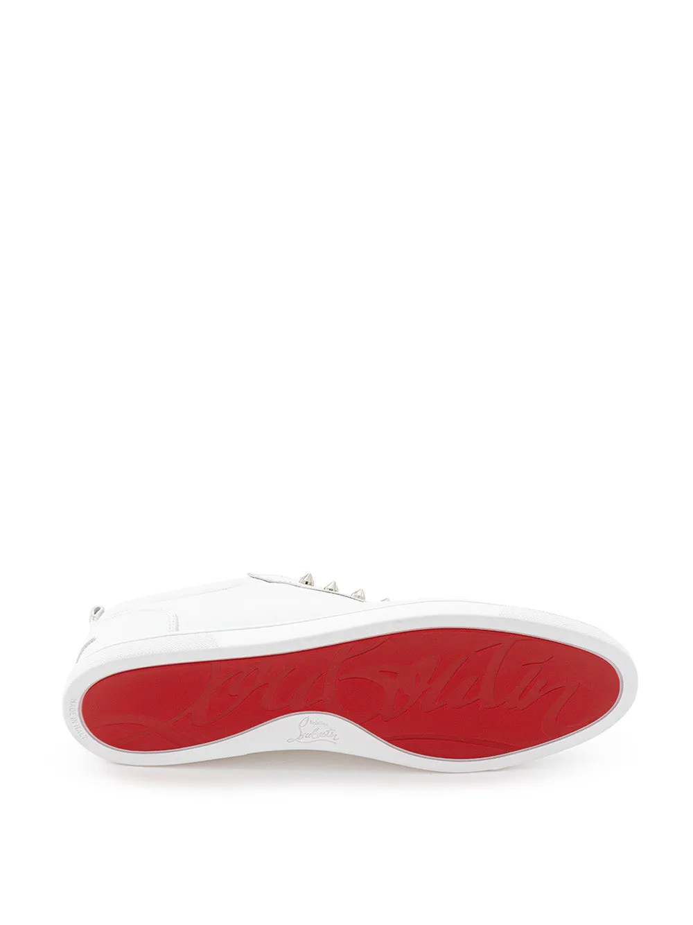 Christian Louboutin Elegant White Leather Sneakers