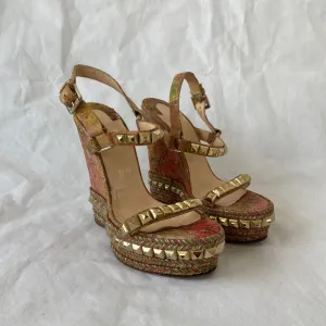 Christian Louboutin Wedge Cork Sandal