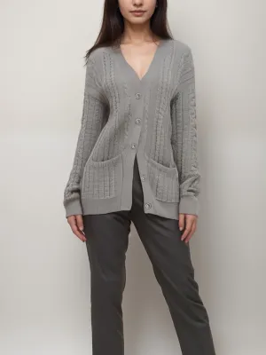 Chunky Button Up Knitted Cardigan