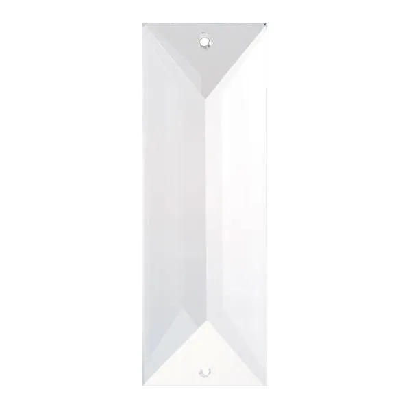 Classic Drop Crystal 3 inches Clear Prism with Two Holes