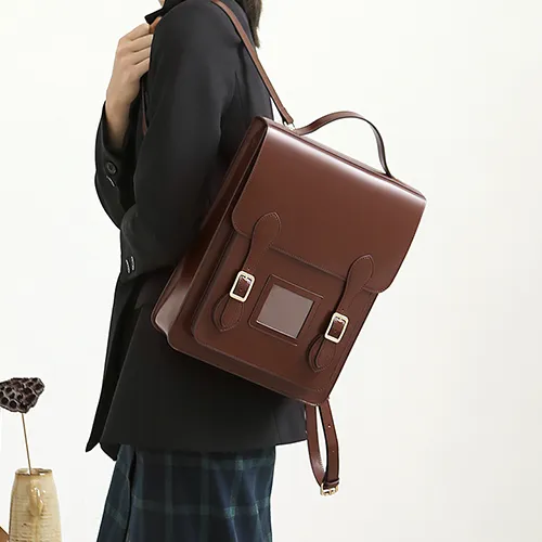 Classic Women Vertical Satchel Backpack Bag