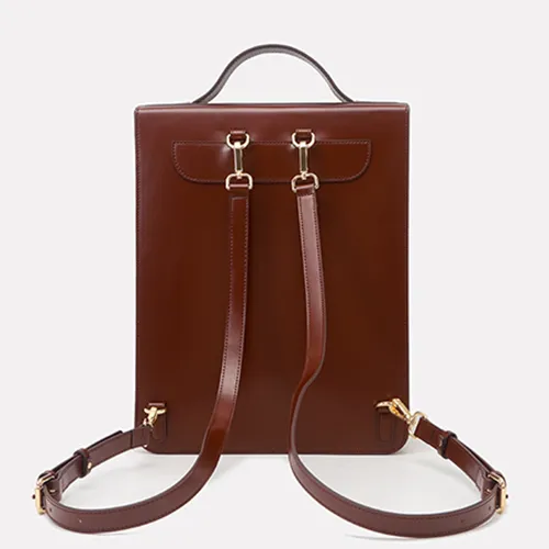 Classic Women Vertical Satchel Backpack Bag