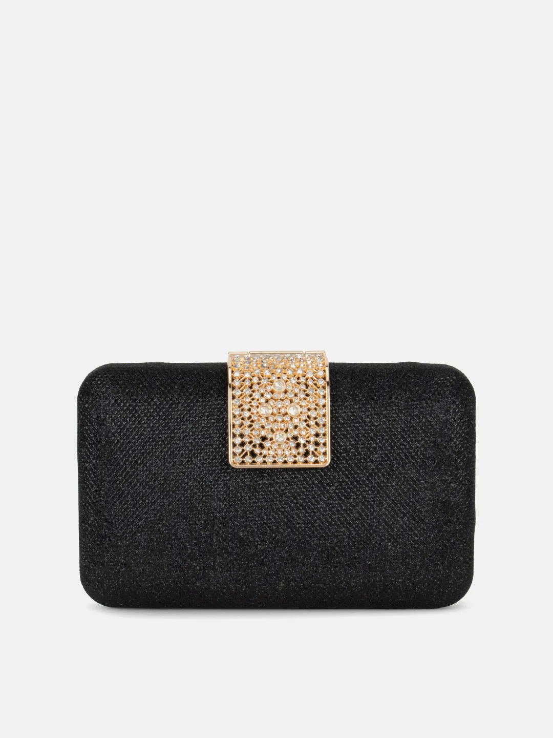 Clutch With Studded Buckle