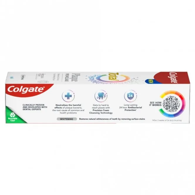 Colgate Total Plaque Pro-Release Whitening Toothpaste Trio 3 x 75ml