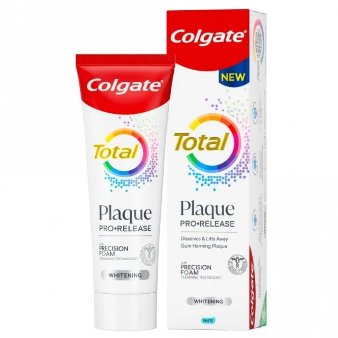 Colgate Total Plaque Pro-Release Whitening Toothpaste Trio 3 x 75ml