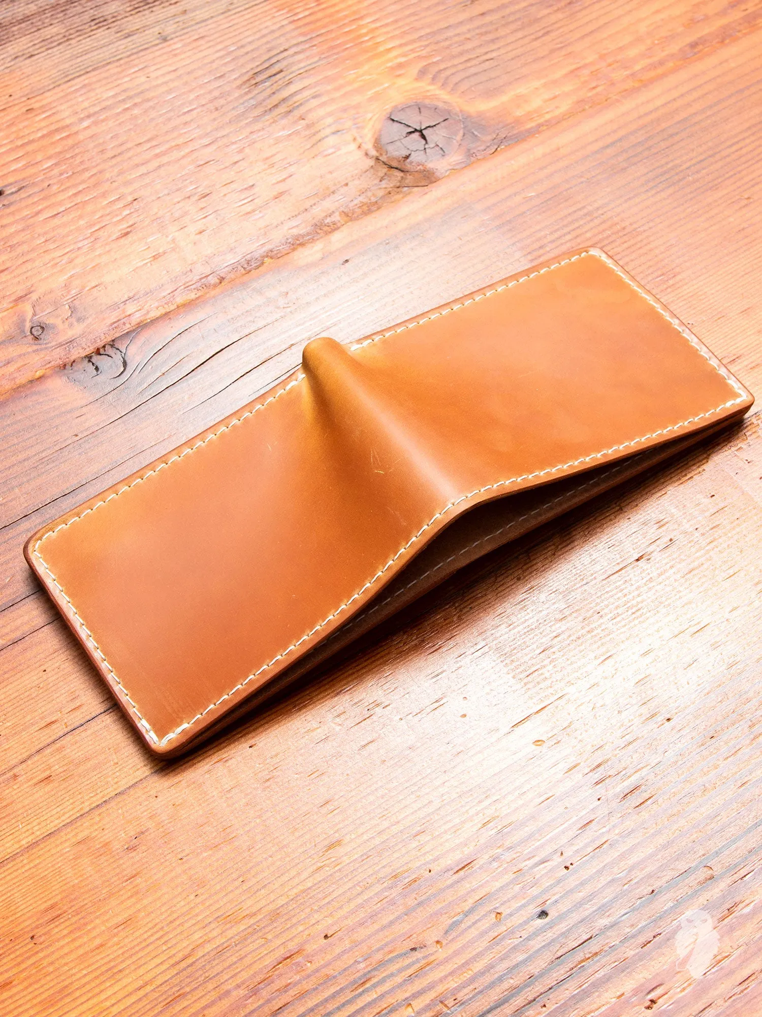 Cordovan Utility Bifold Wallet in Natural