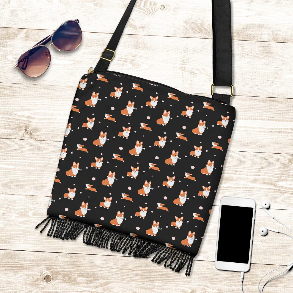 Corgi Crossbody Boho Bag - Cartoon