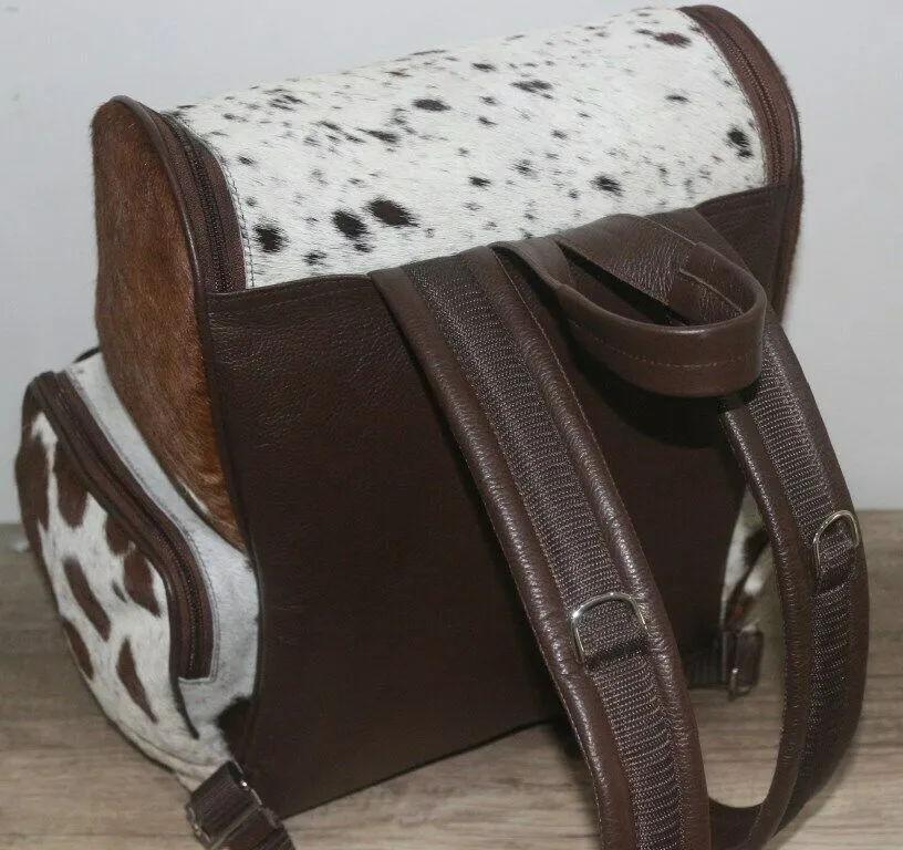 Cowhide Skin Backpack