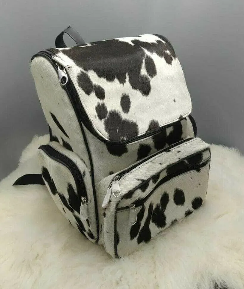 Cowhide Skin Backpack