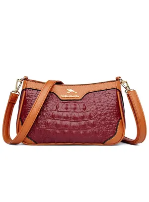 Crocodile Crossbody Bag Shoulder Bag