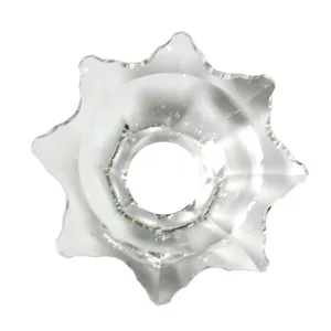 Crystal Bobeche 4-inch Clear with 26mm Center Hole