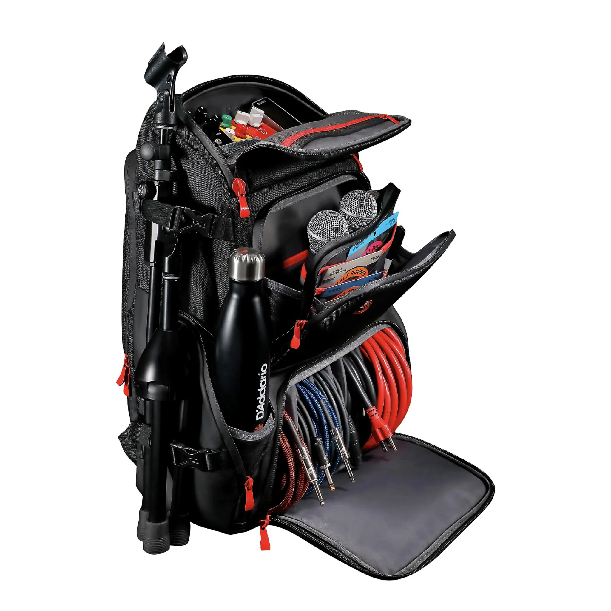 D'Addario Backline Gear Transport Backpack Red/Black