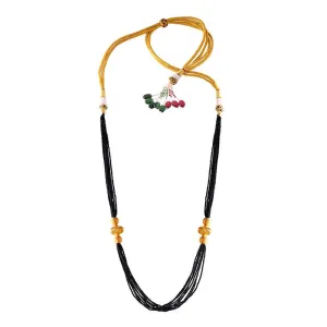 Dazzling Thusi Gold Mangalsutra Necklace