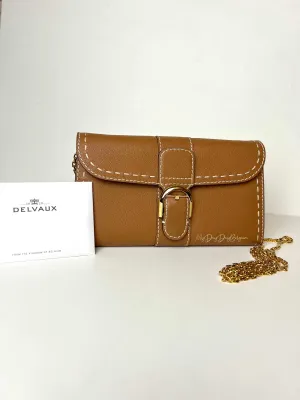 Delvaux Brillant Long Wallet Chain vegetal 2021