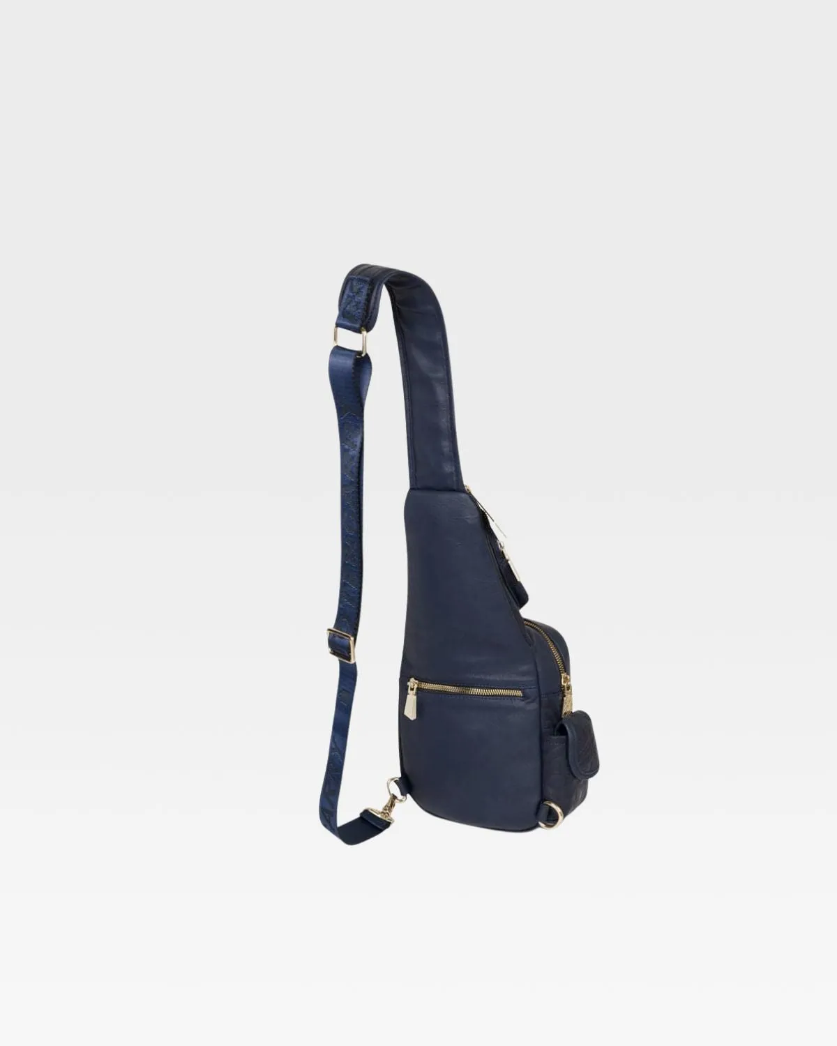 Designer Sling Bag in Navy Blue