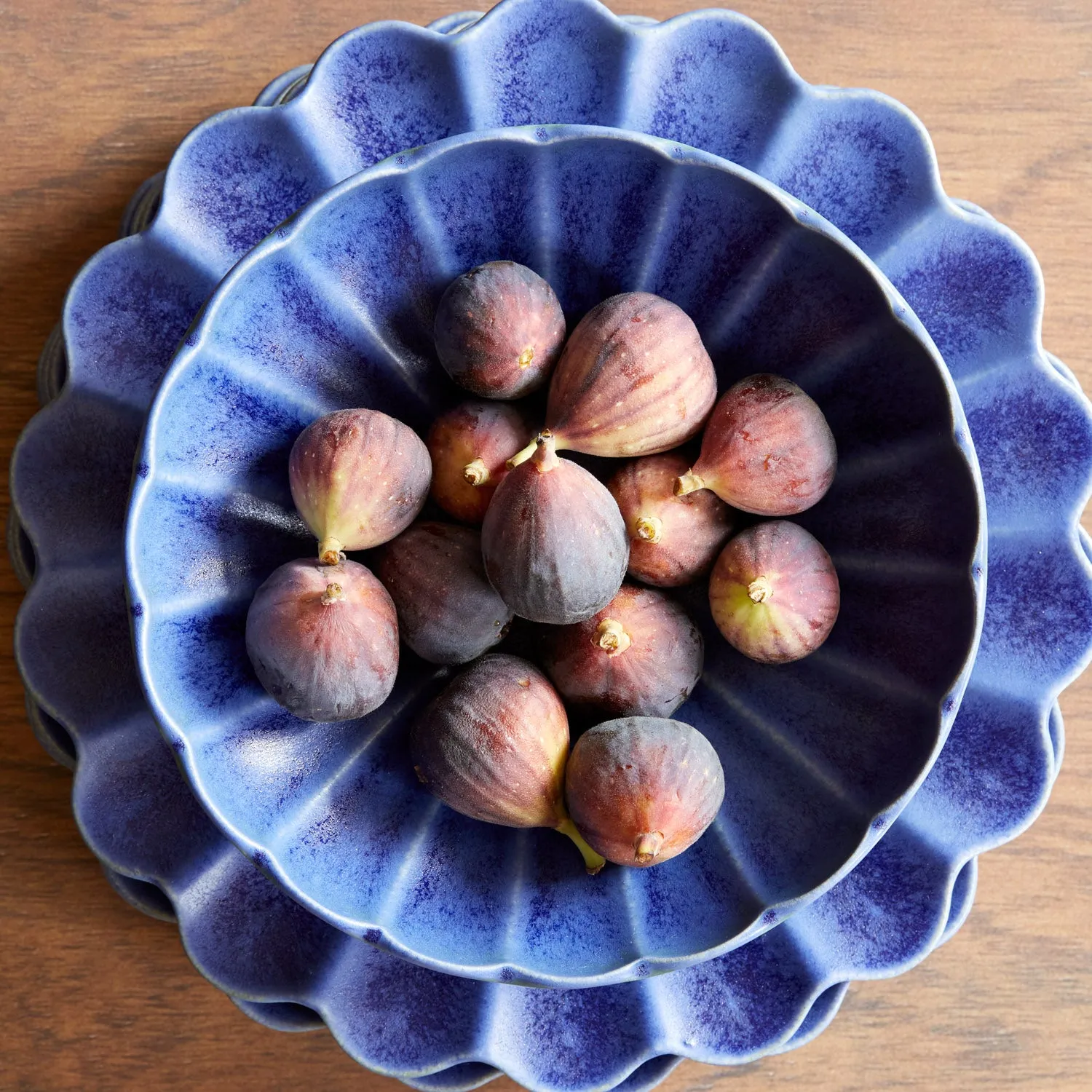 Dhalia Stoneware Pasta Bowl, Set of 4 (Blue) - Preorder