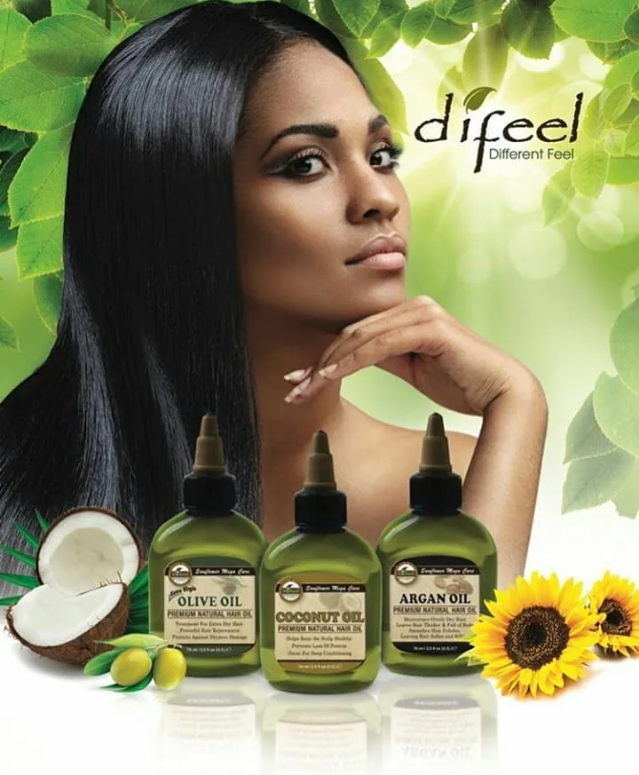 Difeel Vegan Keratin Premium Hair Oil - Anti Frizz & Shine 7.1 oz. (PACK OF 4)