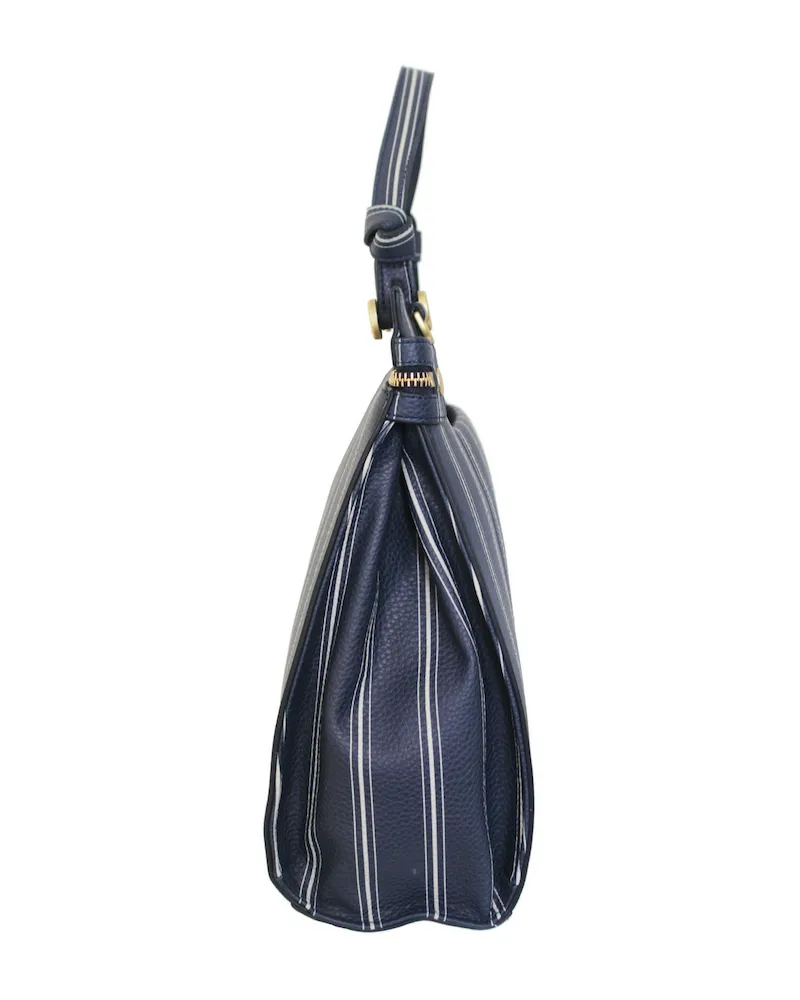 Dione Satchel in Slumber Stripe