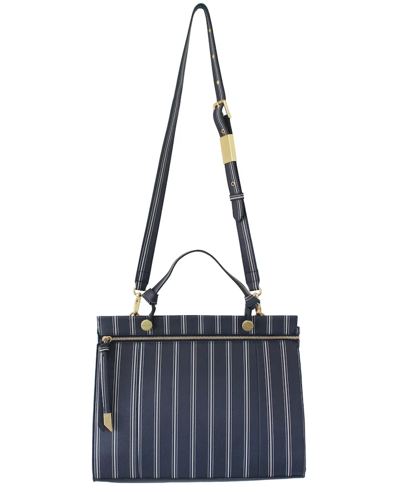 Dione Satchel in Slumber Stripe