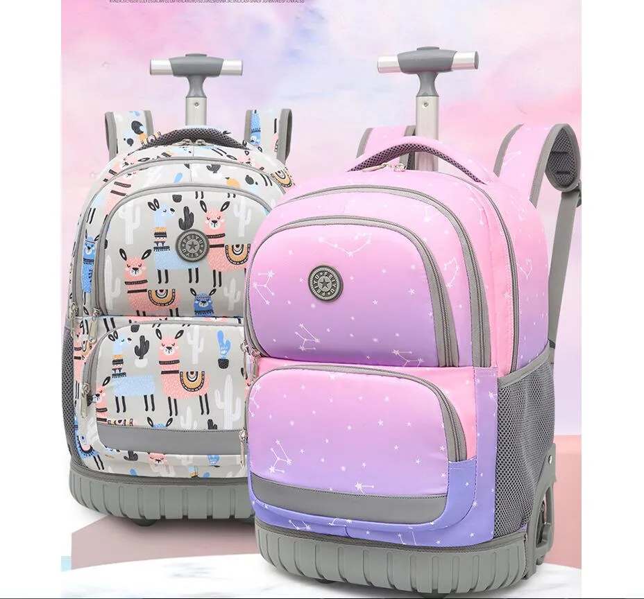 Durable Kids/Teen School Rolling Backpacks Travel Trolley Bag