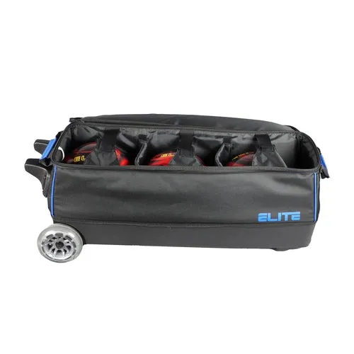 Elite Basic Triple Roller Black Bowling Bag