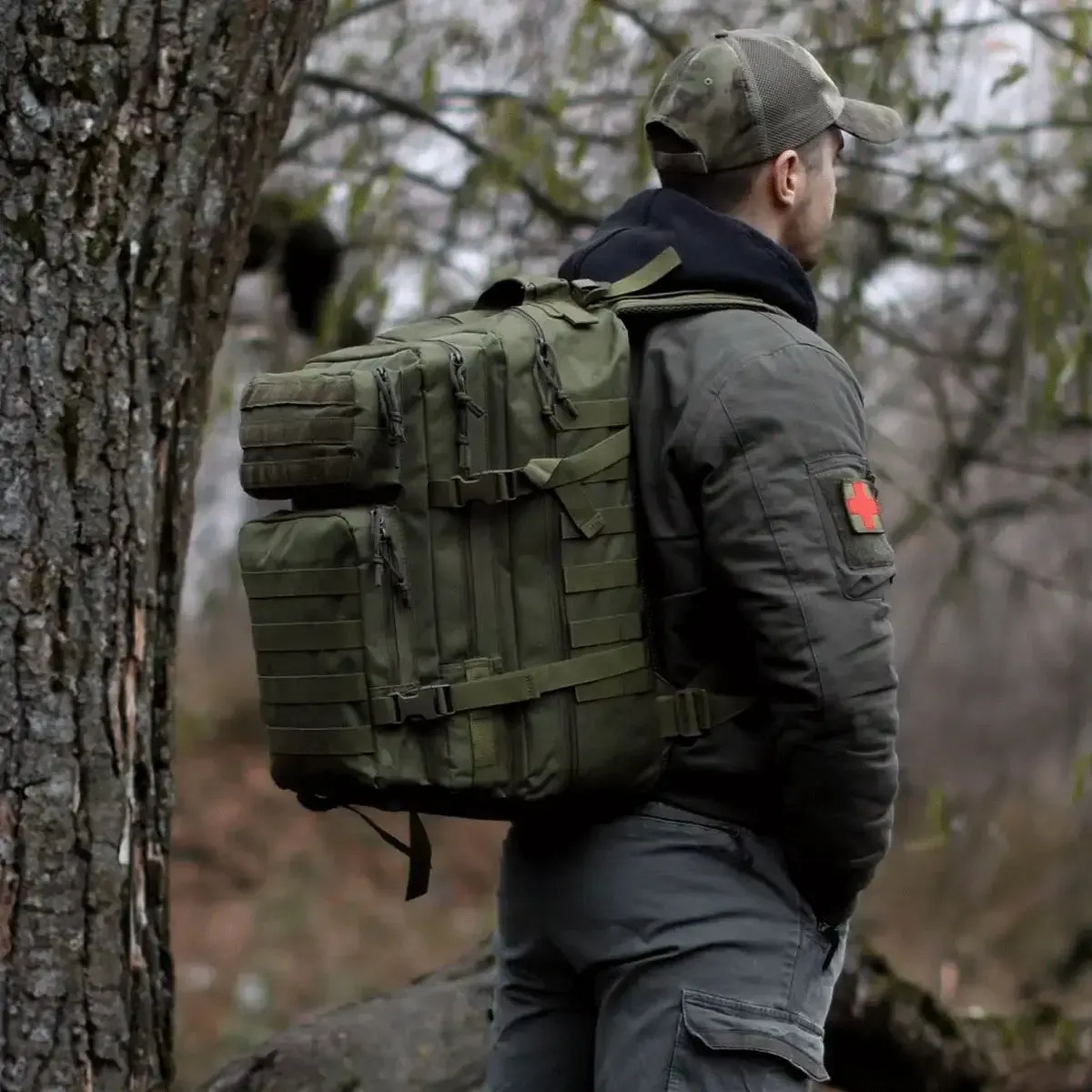 Exodus® Military Tactical Backpack (  Free Velcro Patch with the England Flag)