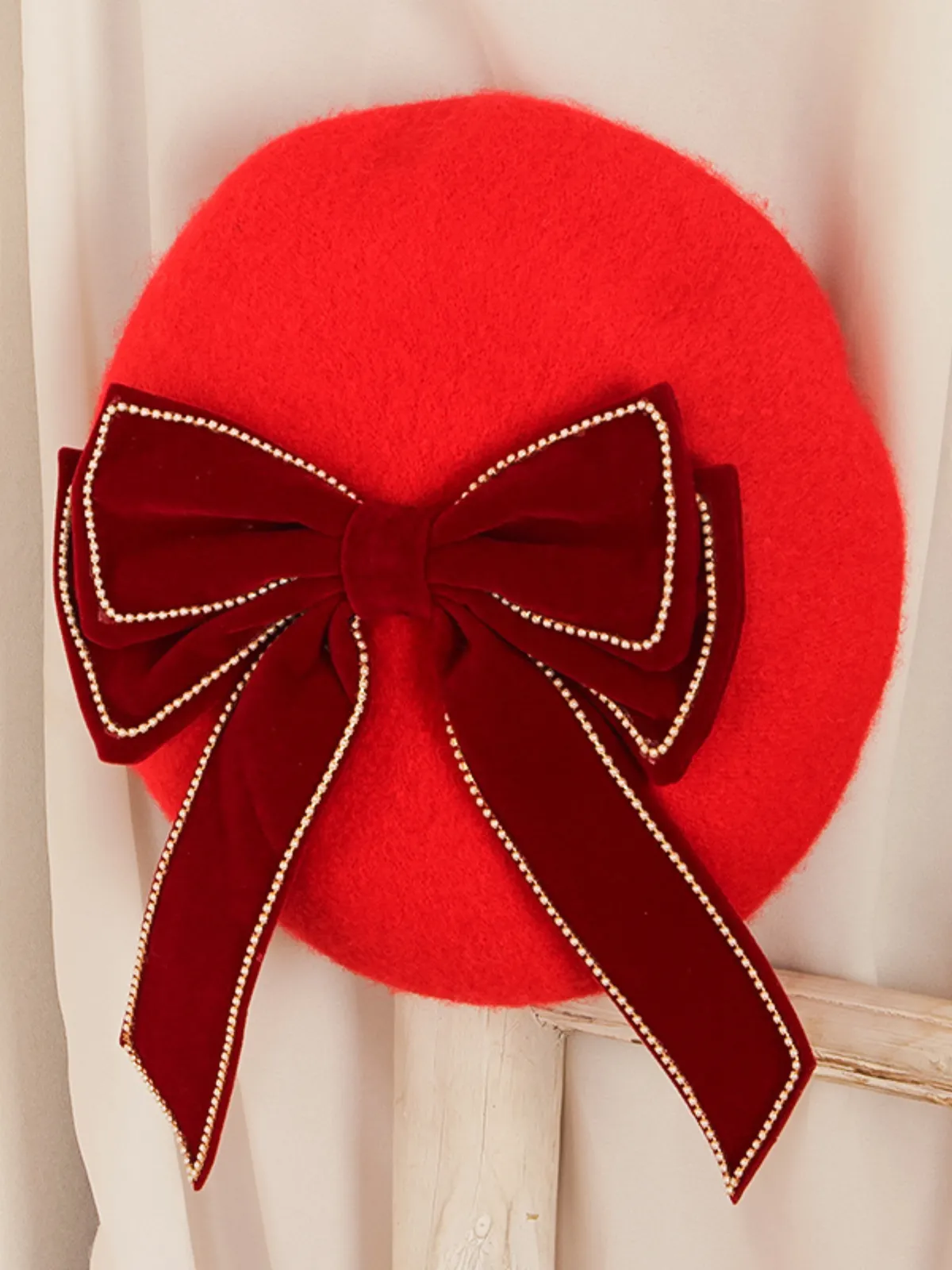 Fancy To Meet You Bowknot Beret Hat