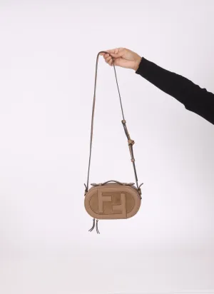 Fendi Suede O'Lock Top Handle Crossbody