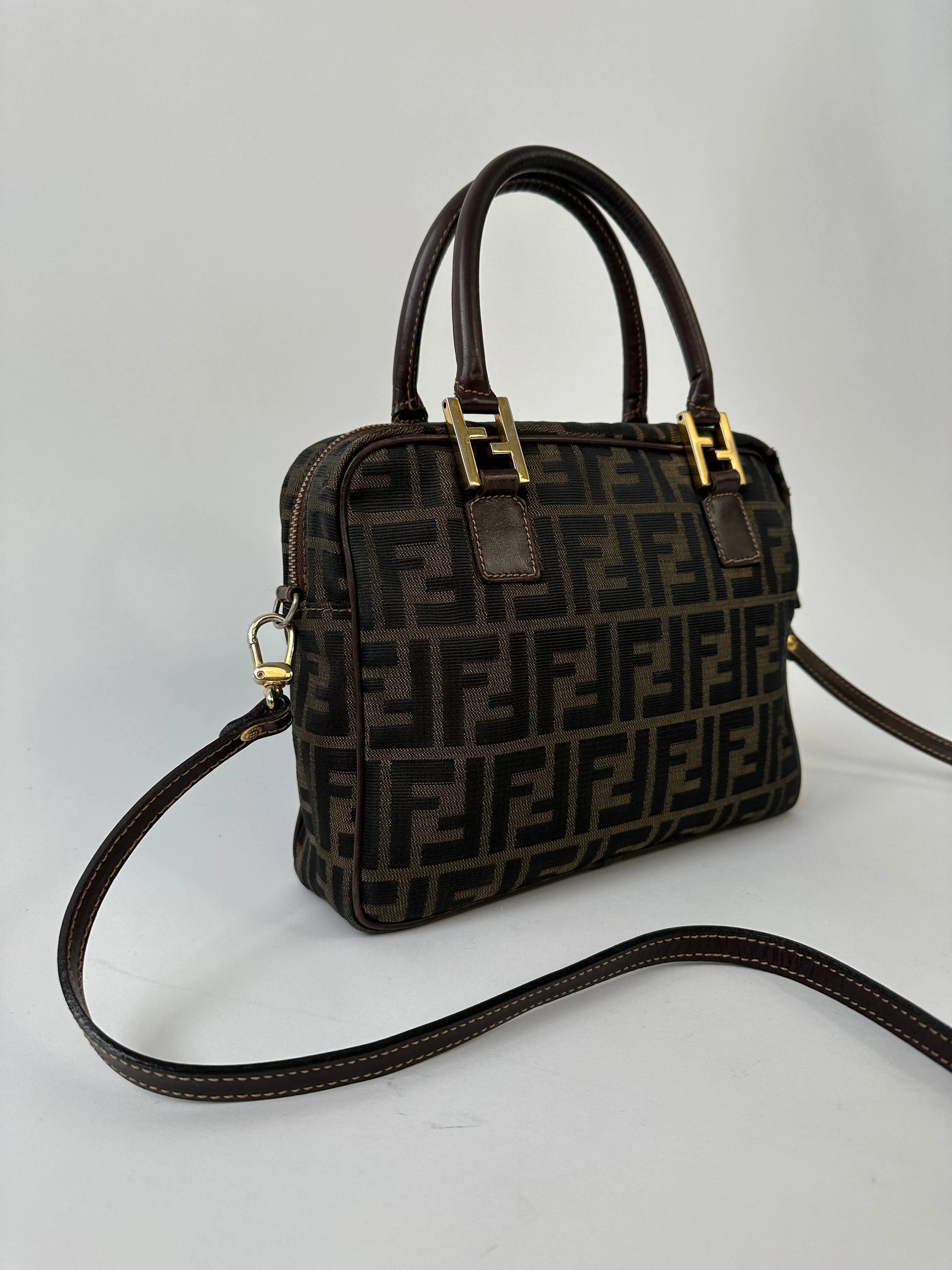 Fendi Zucca Monogram Crossbody Bag