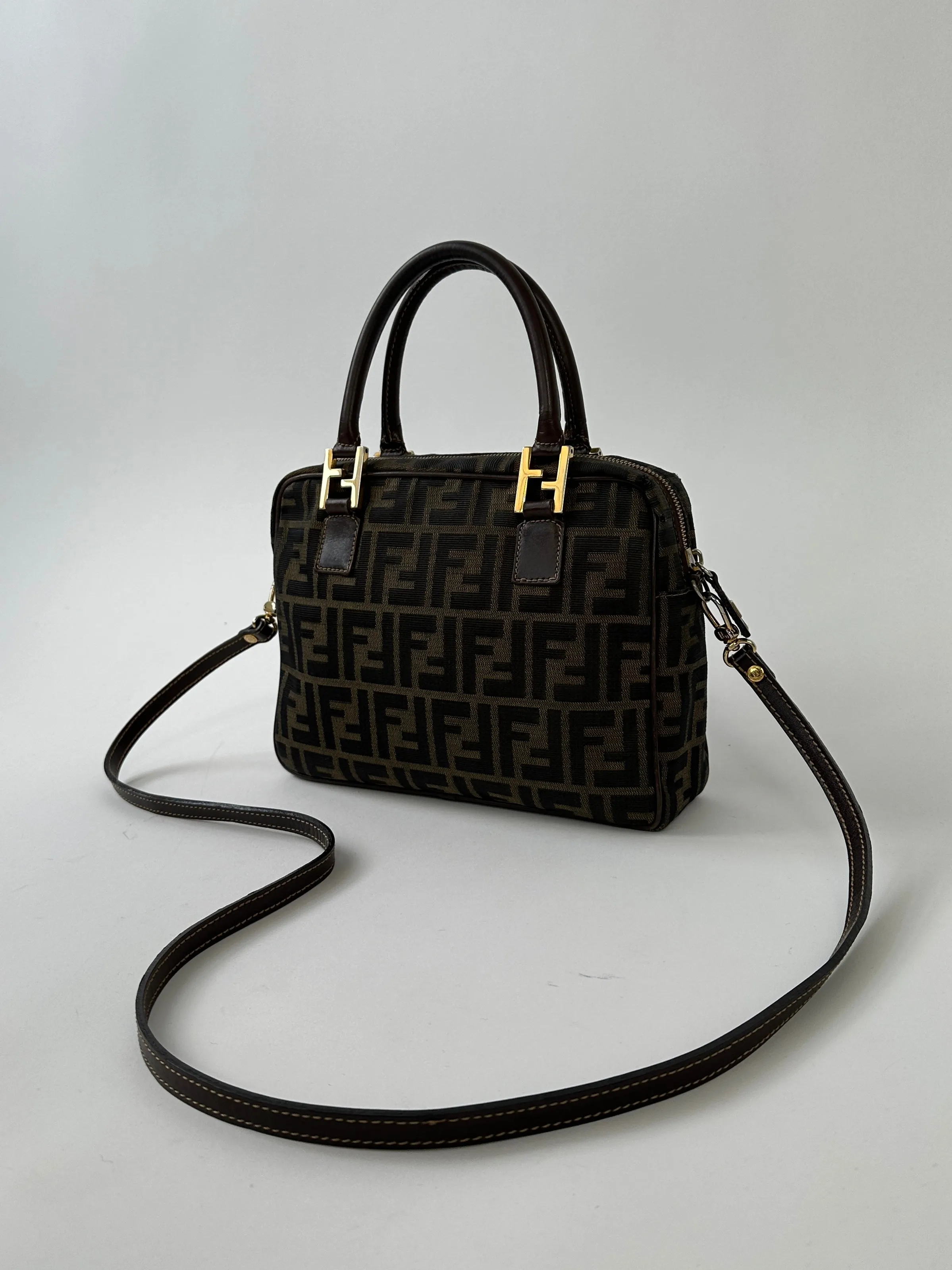 Fendi Zucca Monogram Crossbody Bag