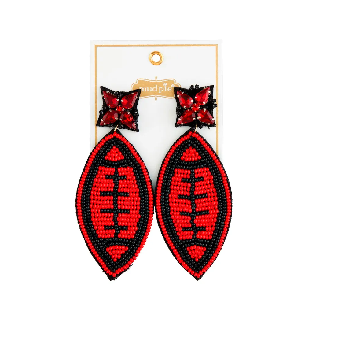 FOOTBALL GAMEDAY EARRINGS - BY MUD PIE