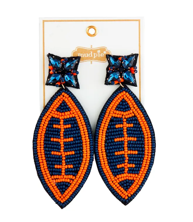 FOOTBALL GAMEDAY EARRINGS - BY MUD PIE