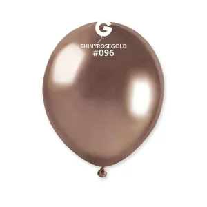 Gemar - 5" Shiny Rose Gold Latex Balloons #096 (50pcs)