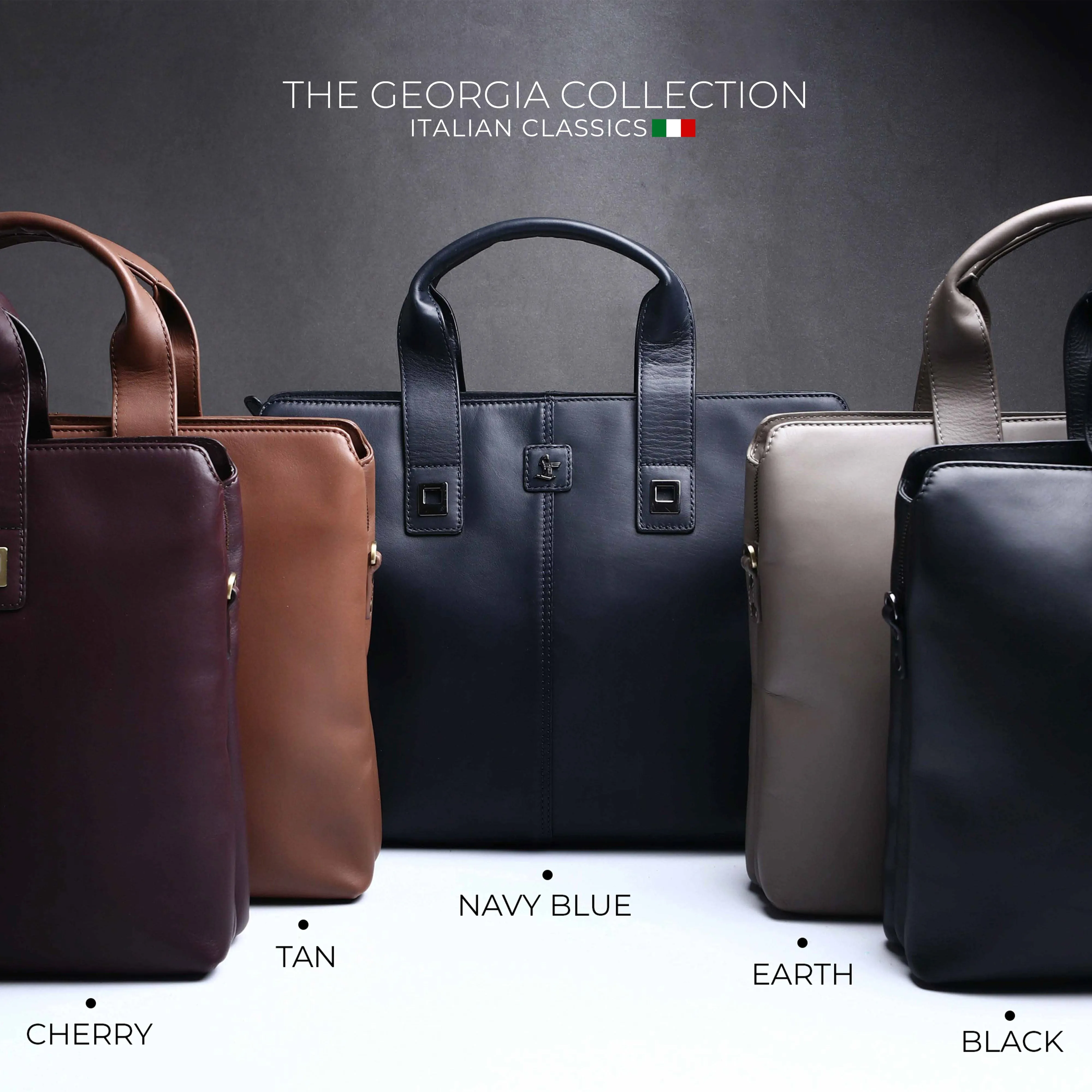 Georgia Collection - Ladies Laptop Bag | Genuine Leather Laptop Handbag For Ladies | Hold 15.5 inch laptops