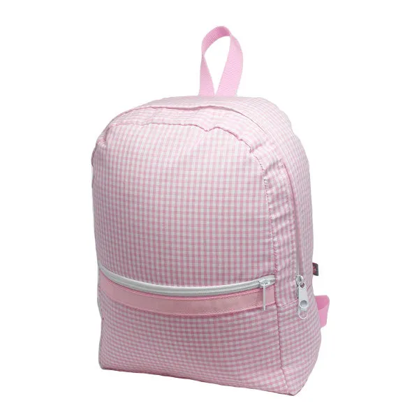 Gingham Backpack - Pink