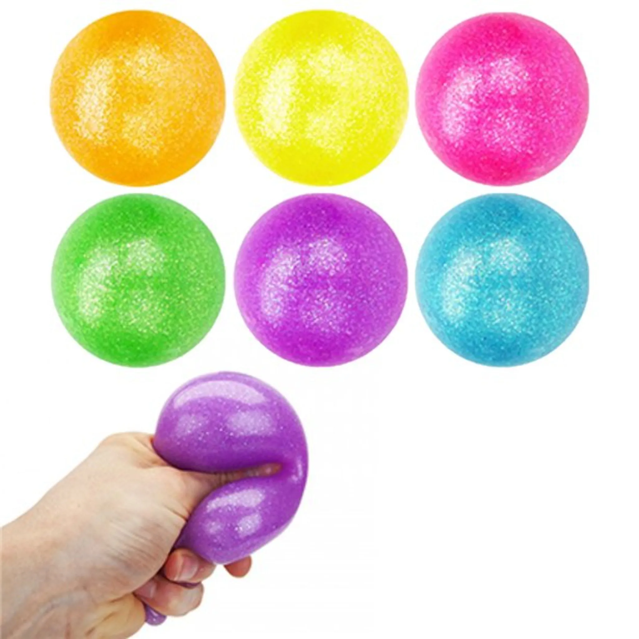 Glitter Sticky Stress Ball - 4.5cm