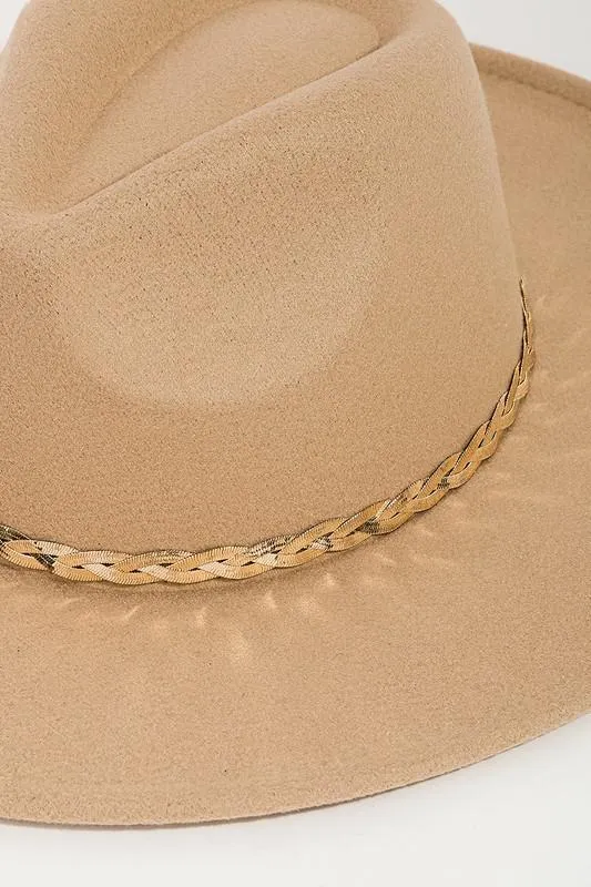 Gold Chain Fedora