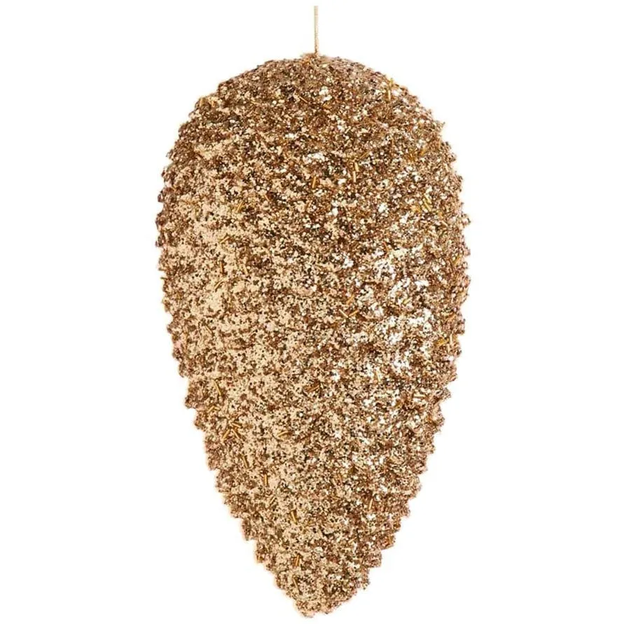 Gold Glitter Pinecone