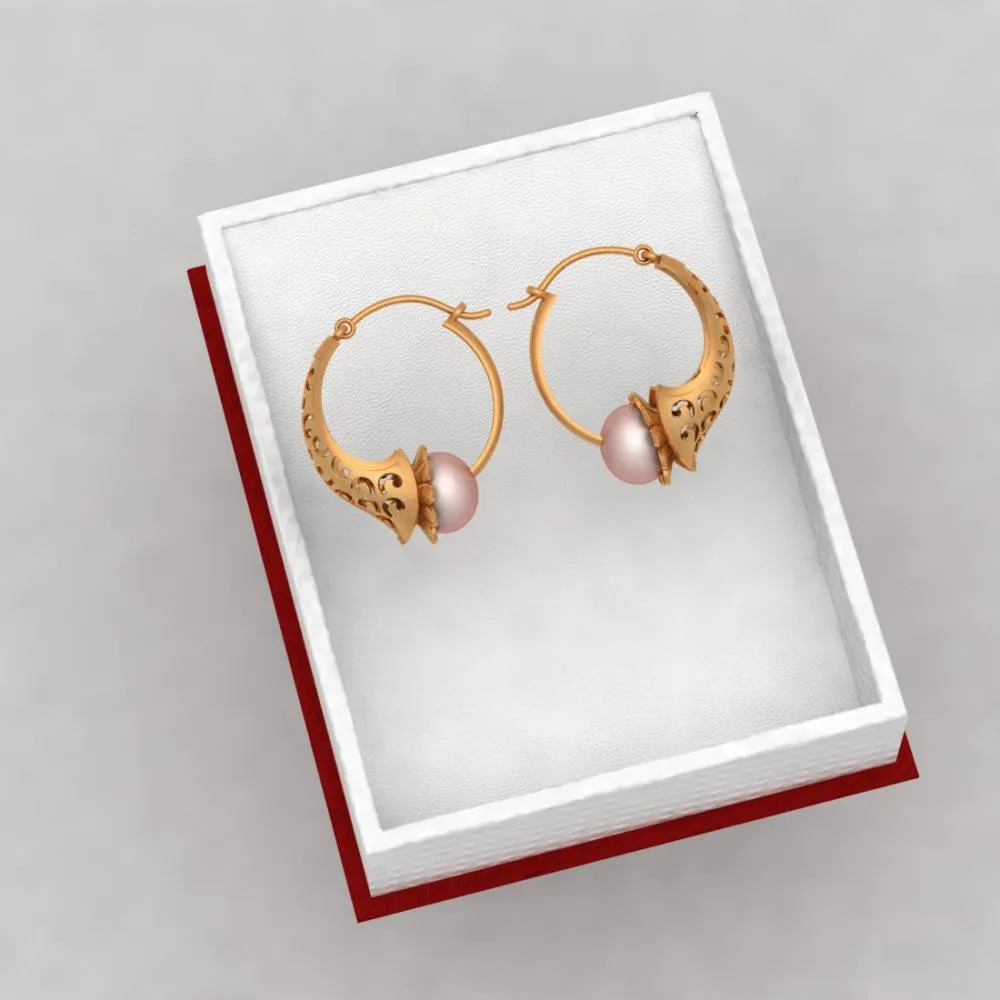 Gorgeous 22-karat Gold Earrings With Intricate Craftsmanship