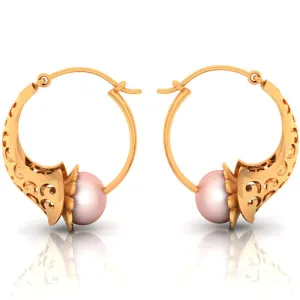 Gorgeous 22-karat Gold Earrings With Intricate Craftsmanship