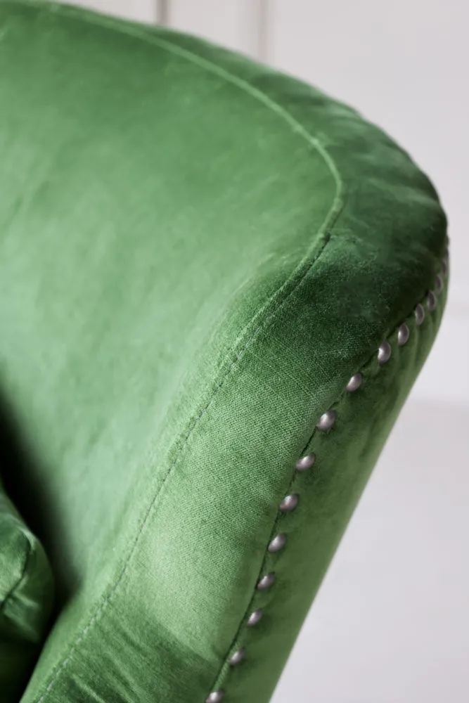 Gorgeous Green Velvet Armchair